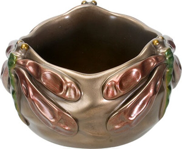 Dragonfly decorative bowl sculptural art work decor unique statue
